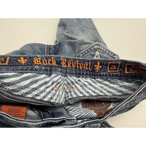 Rock Revival Jeans Embellished EUC BLING BUCKLE - Picture 9 of 11